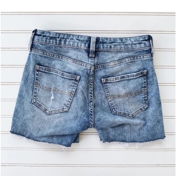 Blue Denim Distressed Women Shorts - Picture 2 of 7
